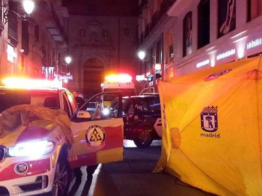 Hospital de campaña en el lugar donde sucedió la pelea