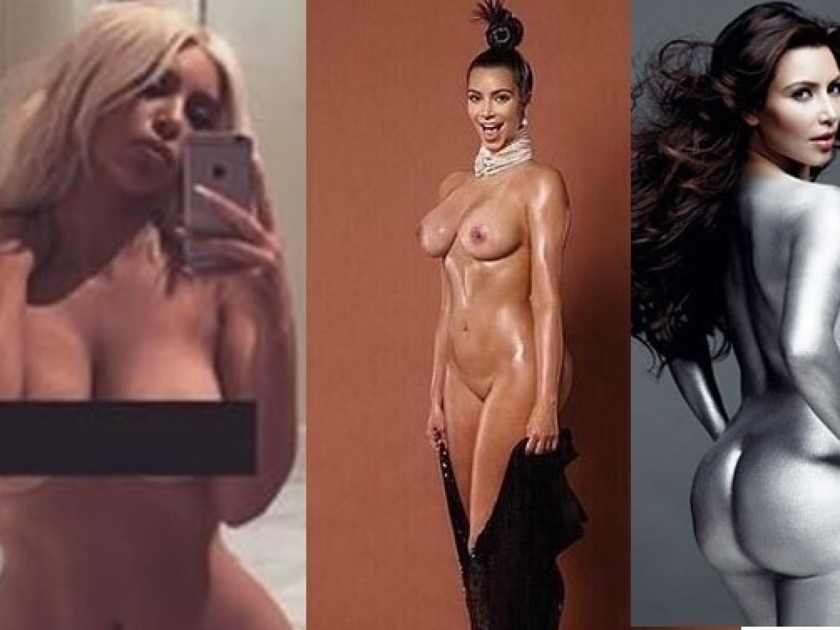 Kim Kardashian, si no es noticia, se desnuda