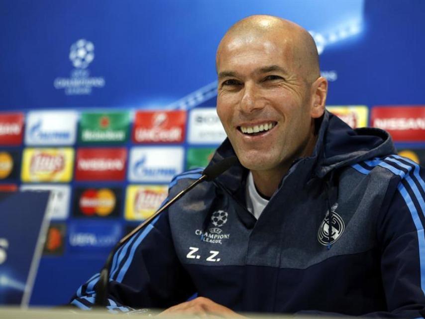 Zinedine Zidane, en la previa contra el partido ante la Roma.