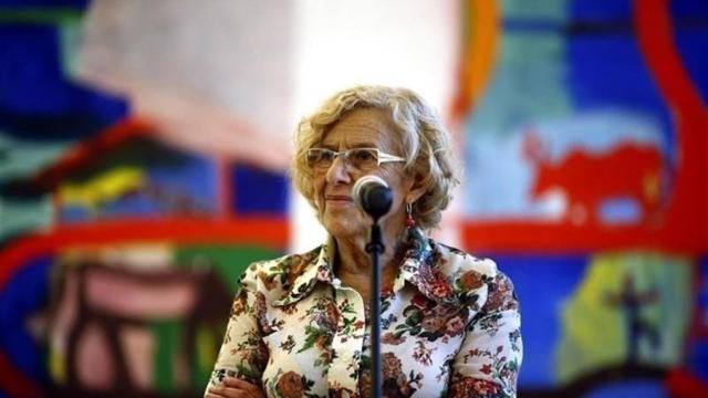 Manuela carmena, durante una rueda de prensa.