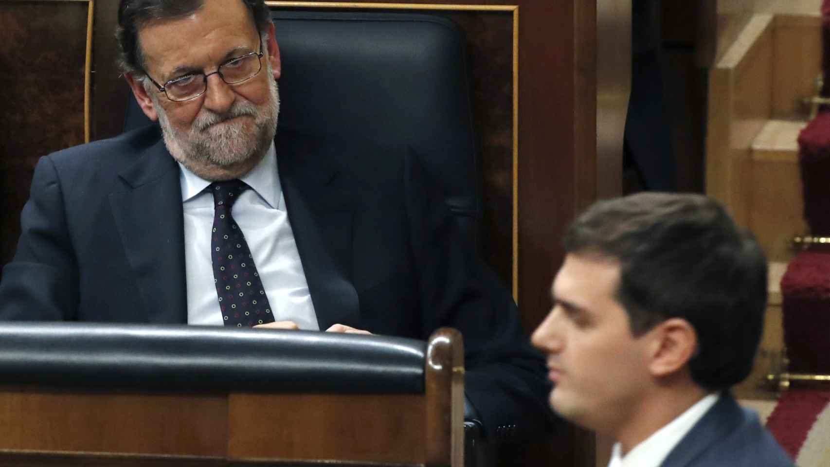 El líder del PP, Mariano Rajoy, y el de Ciudadanos, Albert Rivera.