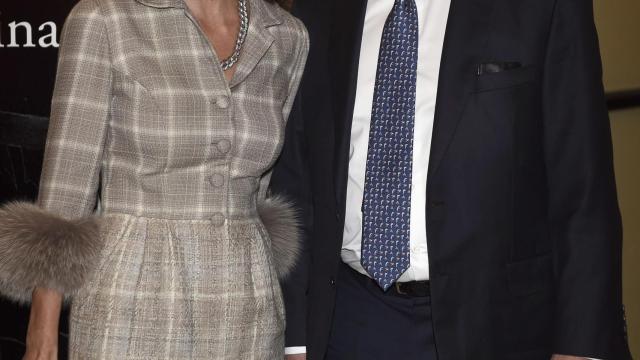 Isabel Preysler y Mario Vargas Llosa durante la presentación de la última novela del Nobel