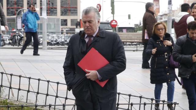 Luis Bárcenas a su llegada a los Juzgados de Plaza de Castilla