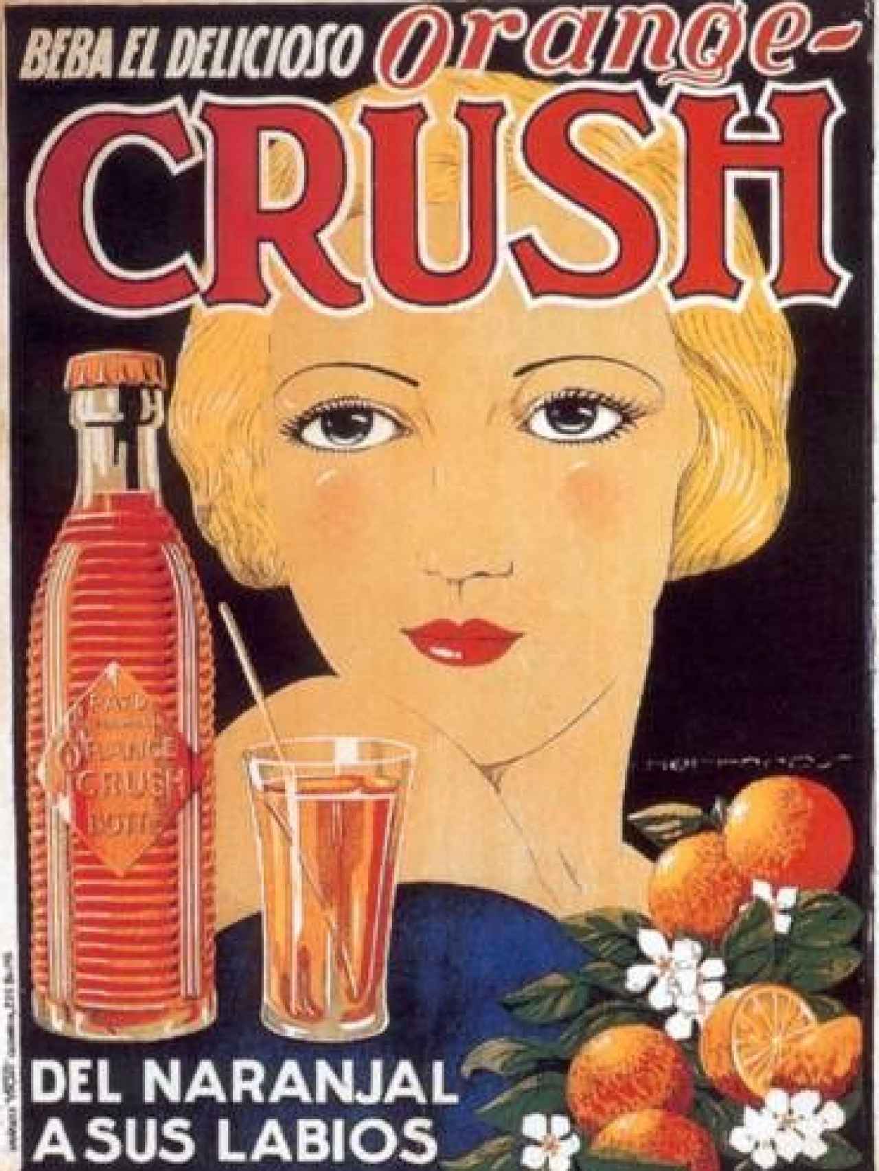 Anuncio de Orange Crush (1933).