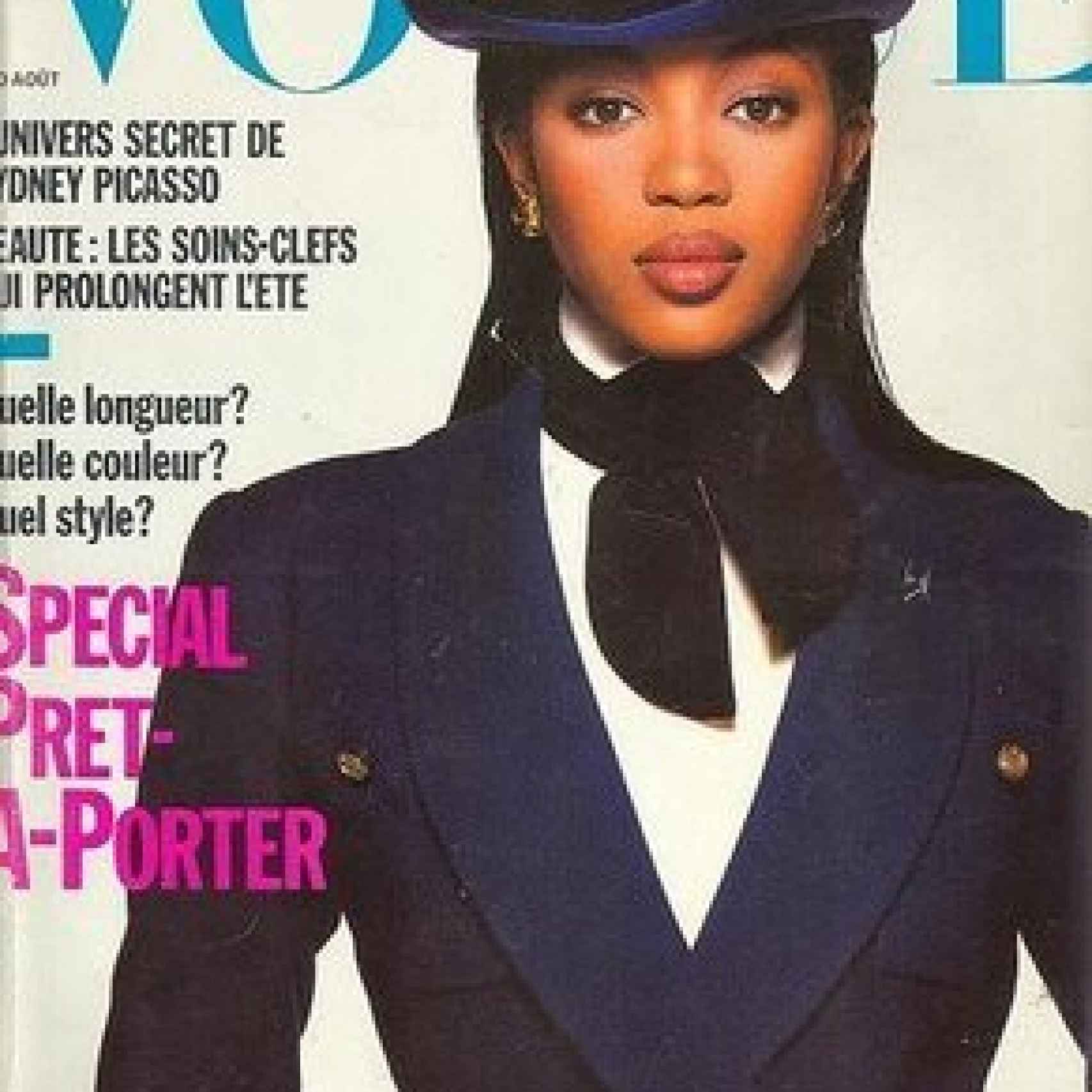 Naomi en la portada de Vogue París en 1989