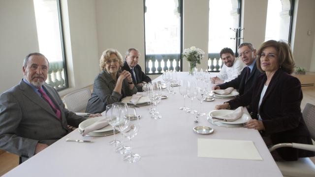 Comida de alcaldes en el Palacio de Cibeles