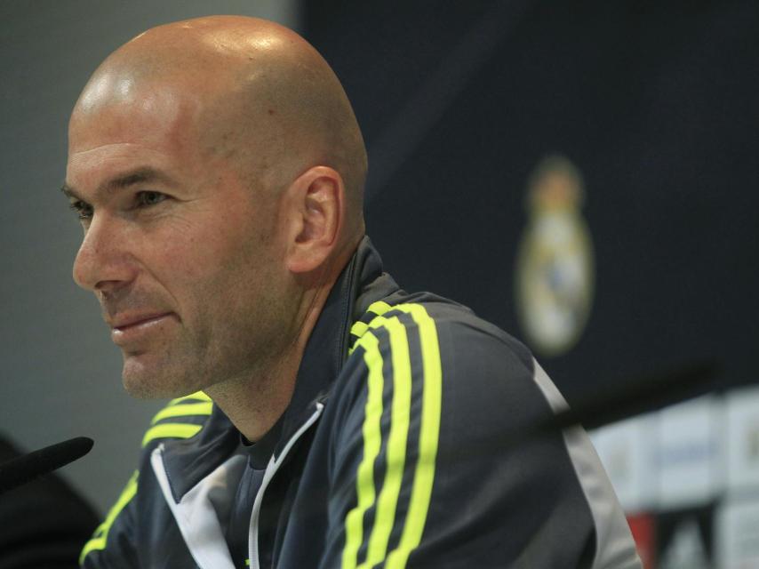 Zinedine Zidane en rueda de prensa