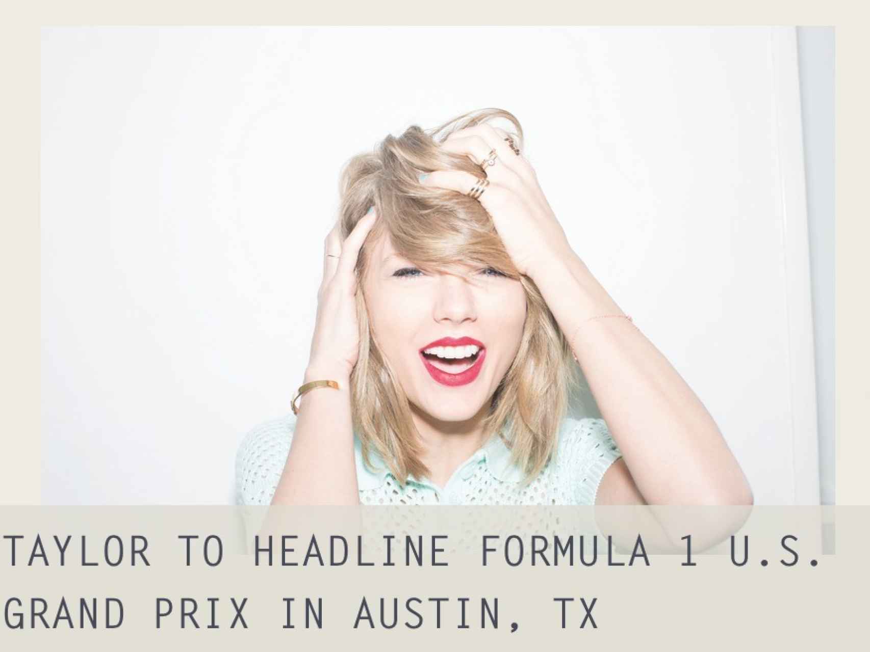 Foto extraída de la web de Taylor Swift.