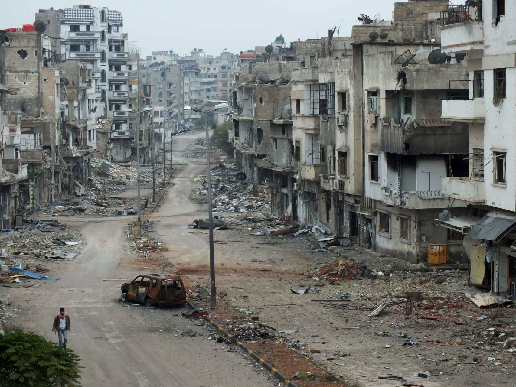 El barrio de al-Khalidiya en la urbe de Homs, en noviembre de 2012.