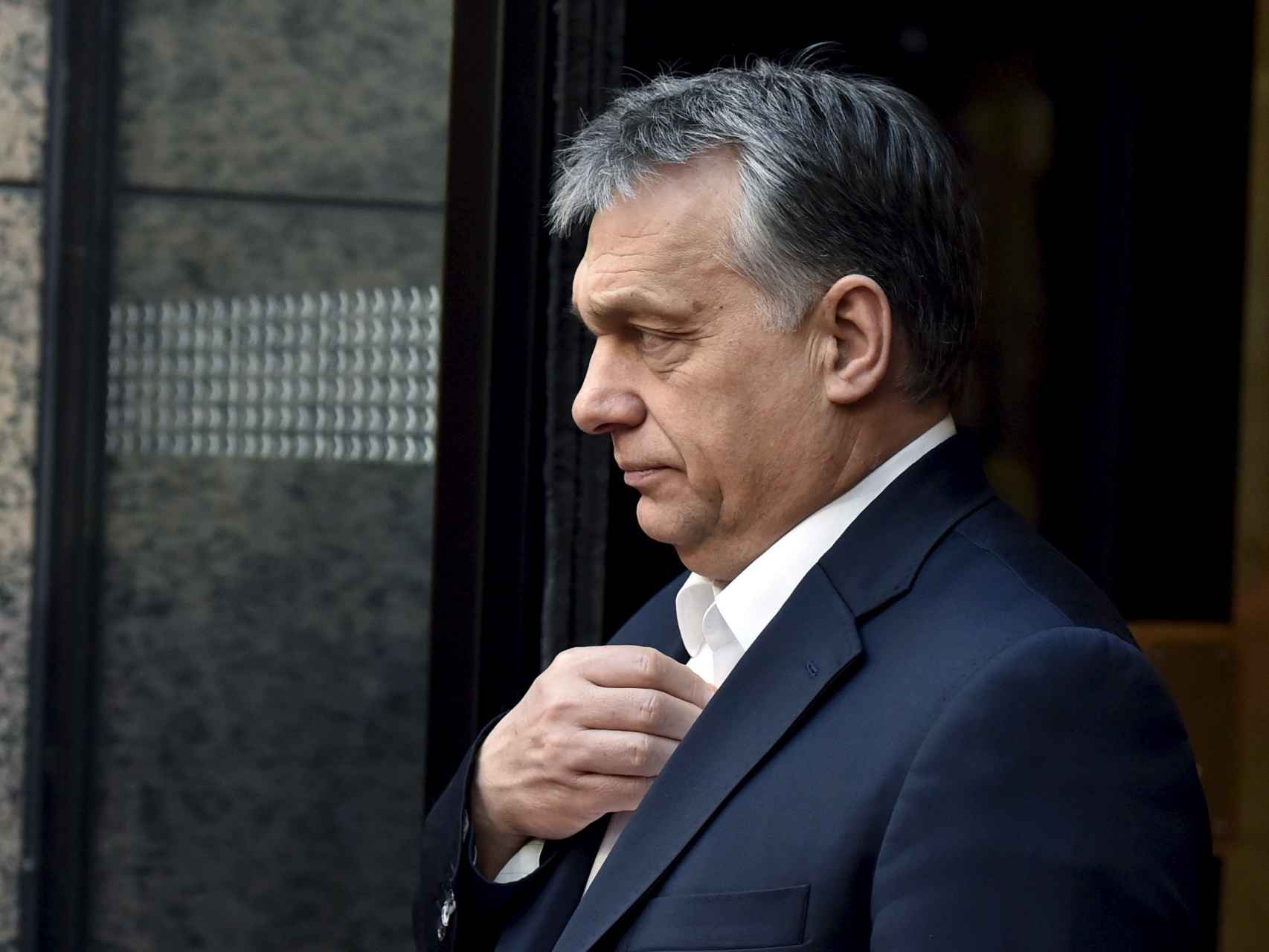 El primer ministro húngaro, Viktor Orban, durante un receso de la última cumbre europea