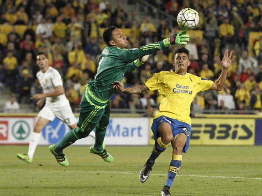 Keylor Navas, durante el Las Palmas-Real Madrid.