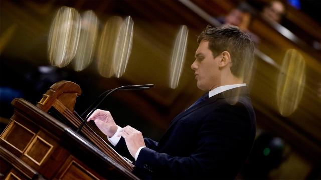 Albert Rivera, durante su intervención en el Congreso.