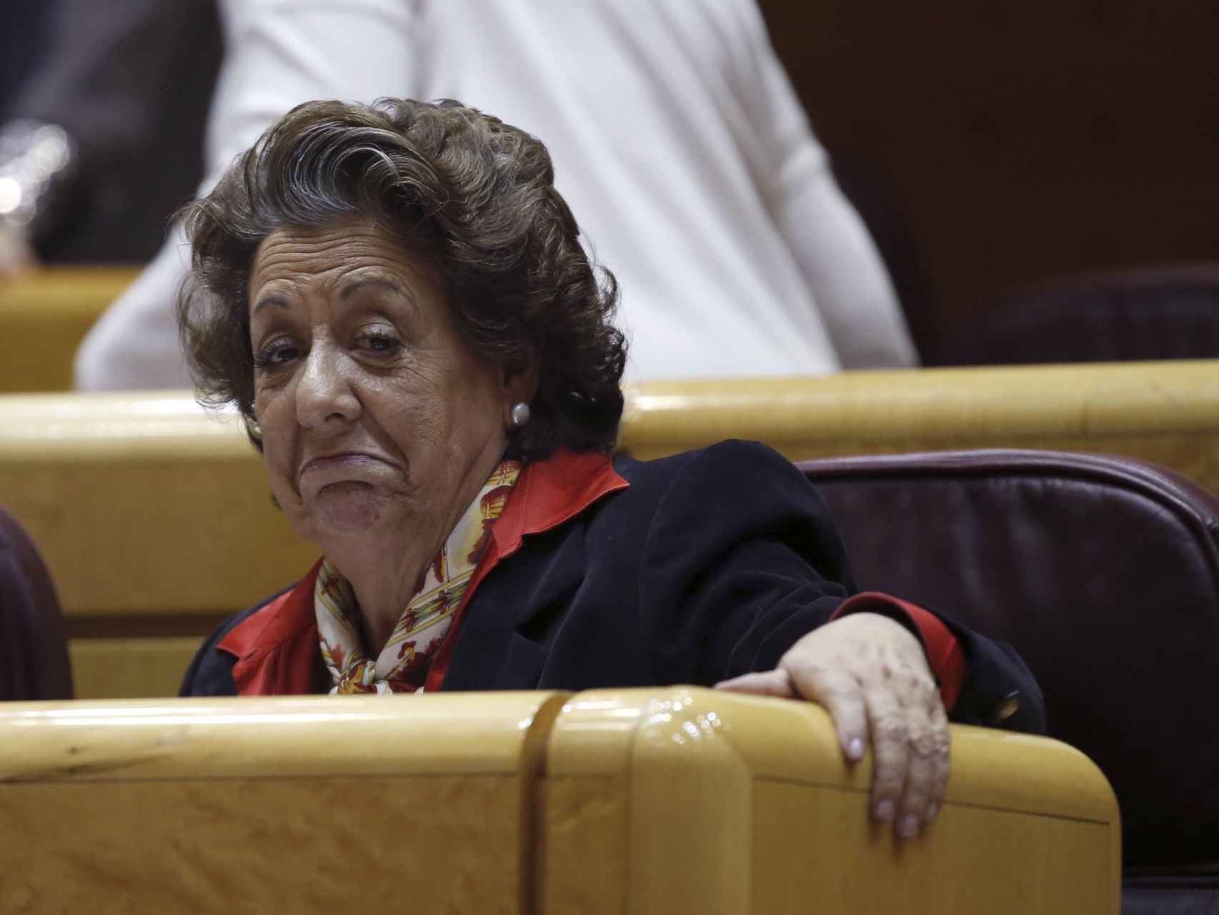 Rita Barberá este martes en el Senado.