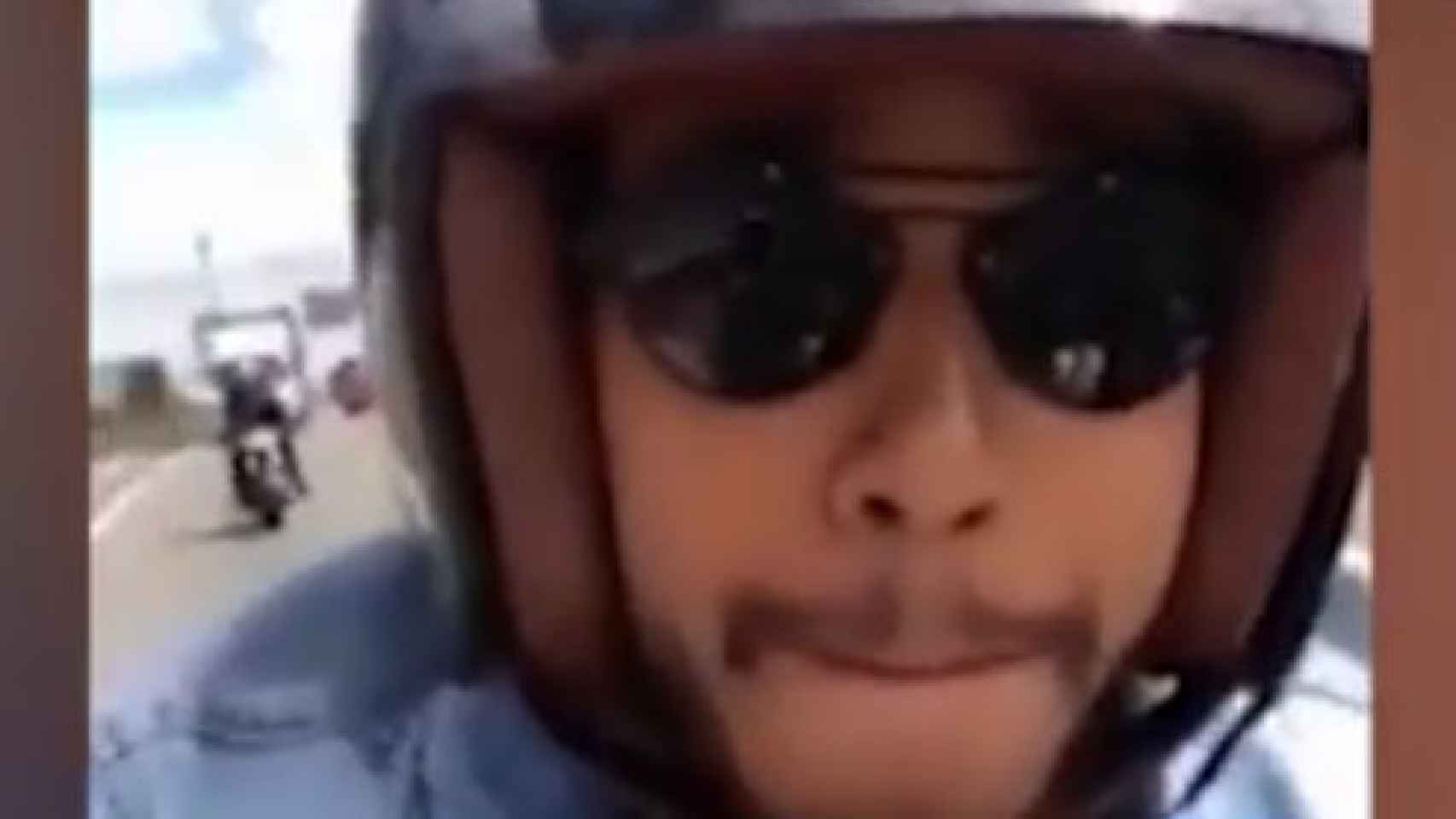 Imagen del vídeo que Lewis Hamilton colgó en la red social.