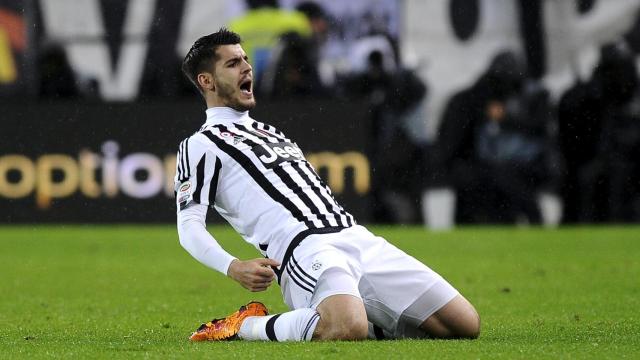 Morata celebra un gol de la Juventus