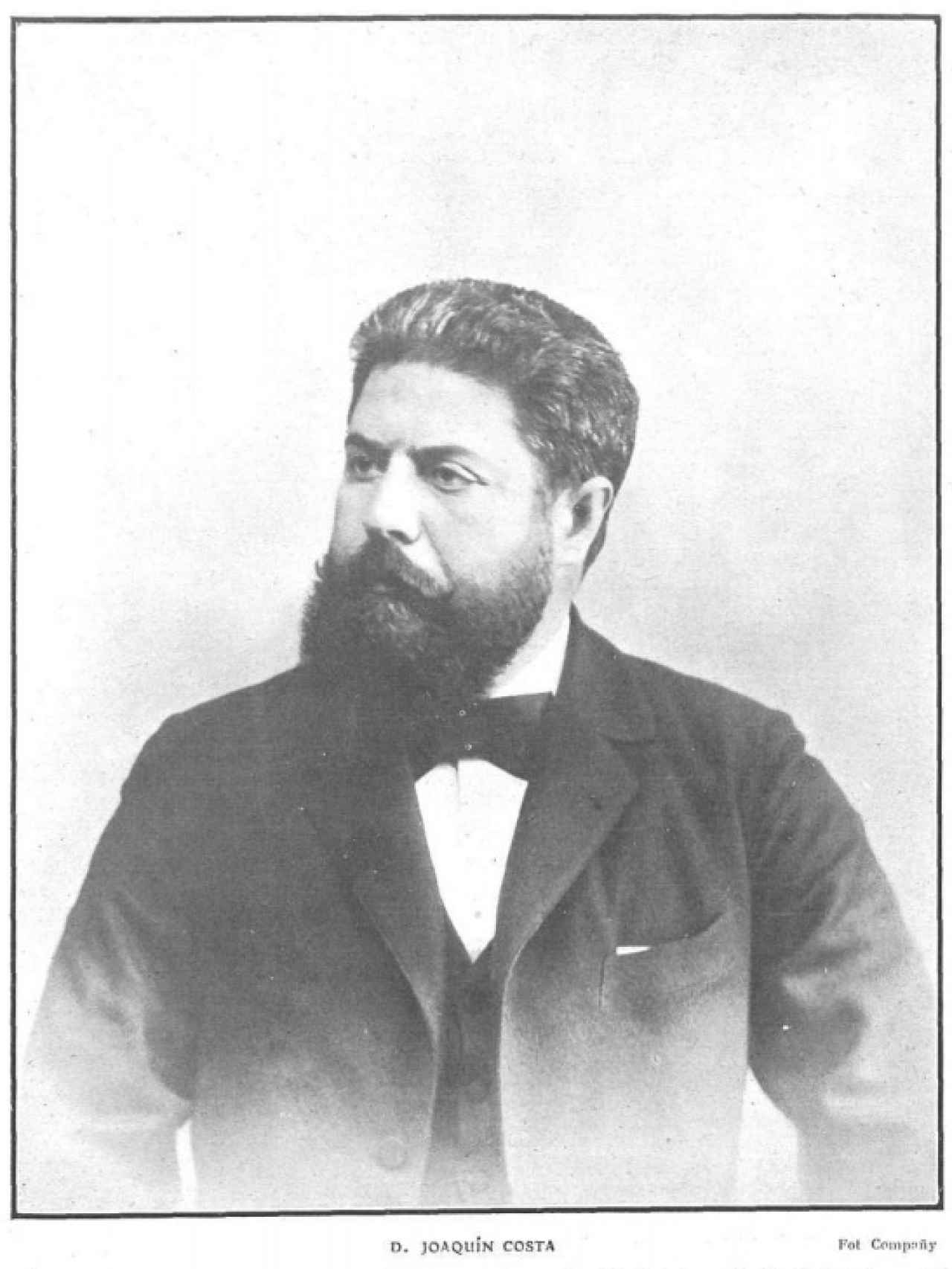 Joaquín Costa fotografiado por Manuel Compañy (c. 1894)