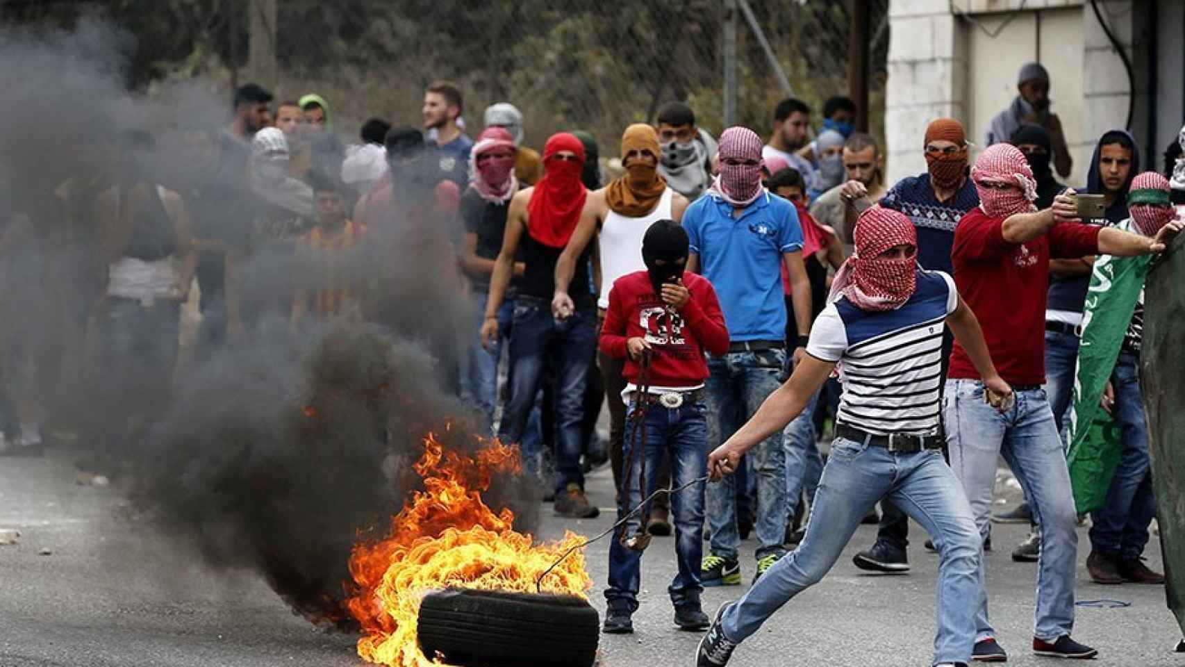 Protestas violentas en Palestina