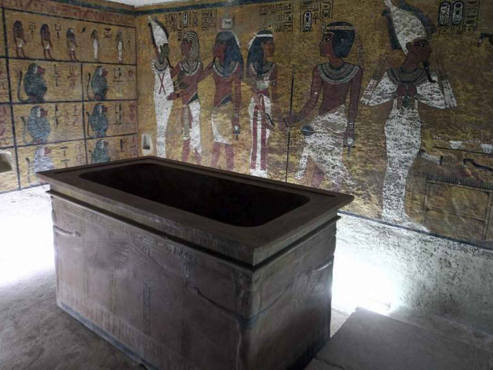 Réplica de la tumba de Tutankamón.