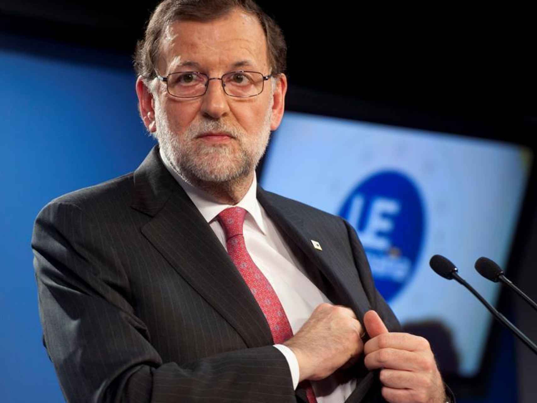 Mariano Rajoy, presidente del Gobierno en funciones, comparece en Bruselas.