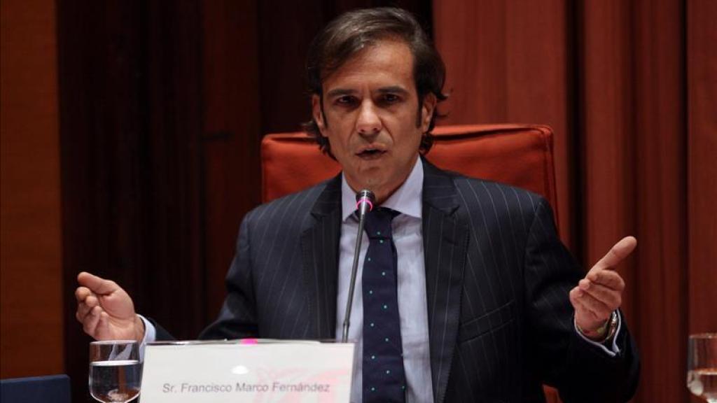 El responsable de la agencia de detectives Método 3, Francisco Marco, en la comisión de investigación del Parlament.