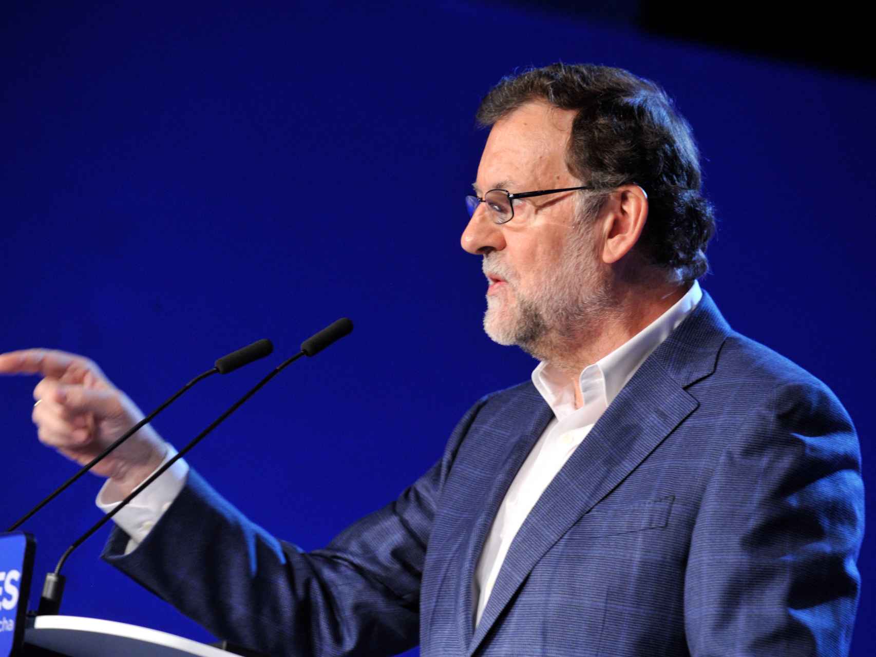 Rajoy en el acto del PP celebrado este sábado en Toledo.
