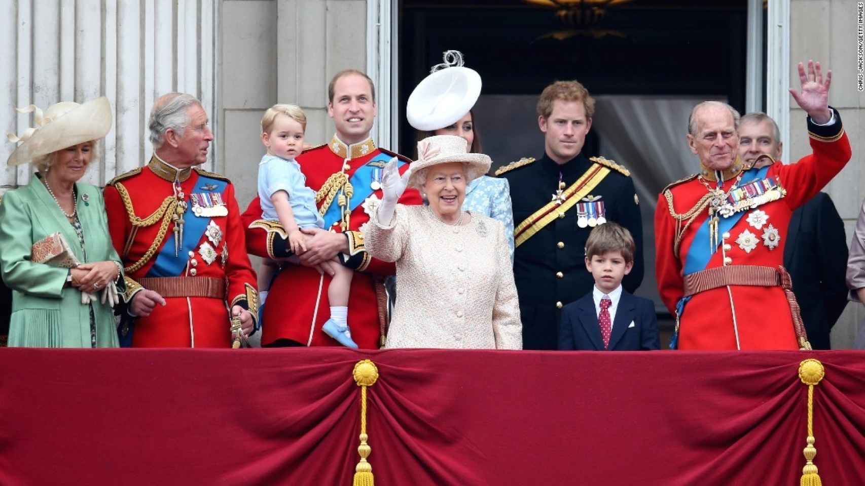La familia real británica en el 89 cumpleaños de Isabel II