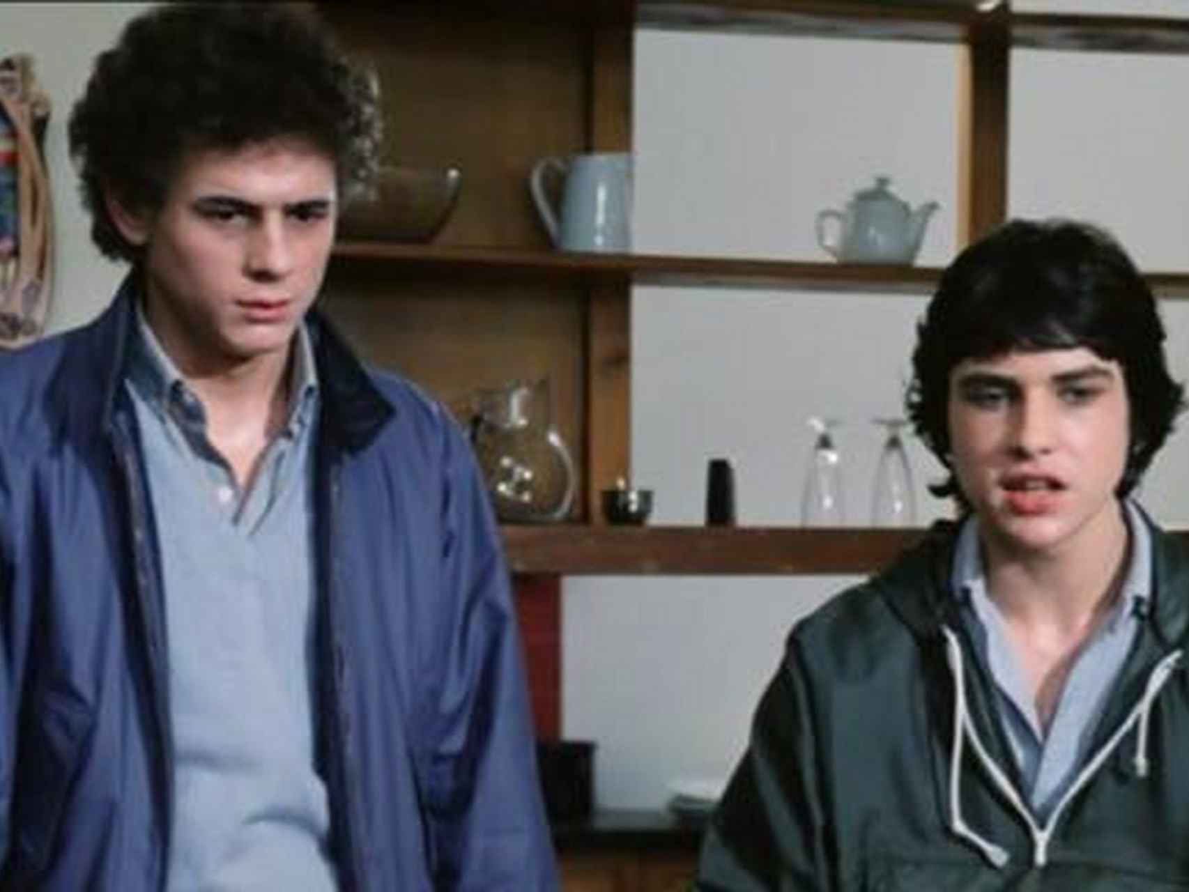 Manzano y Javi García, protagonistas de la película El Pico de Eloy de la Iglesia.