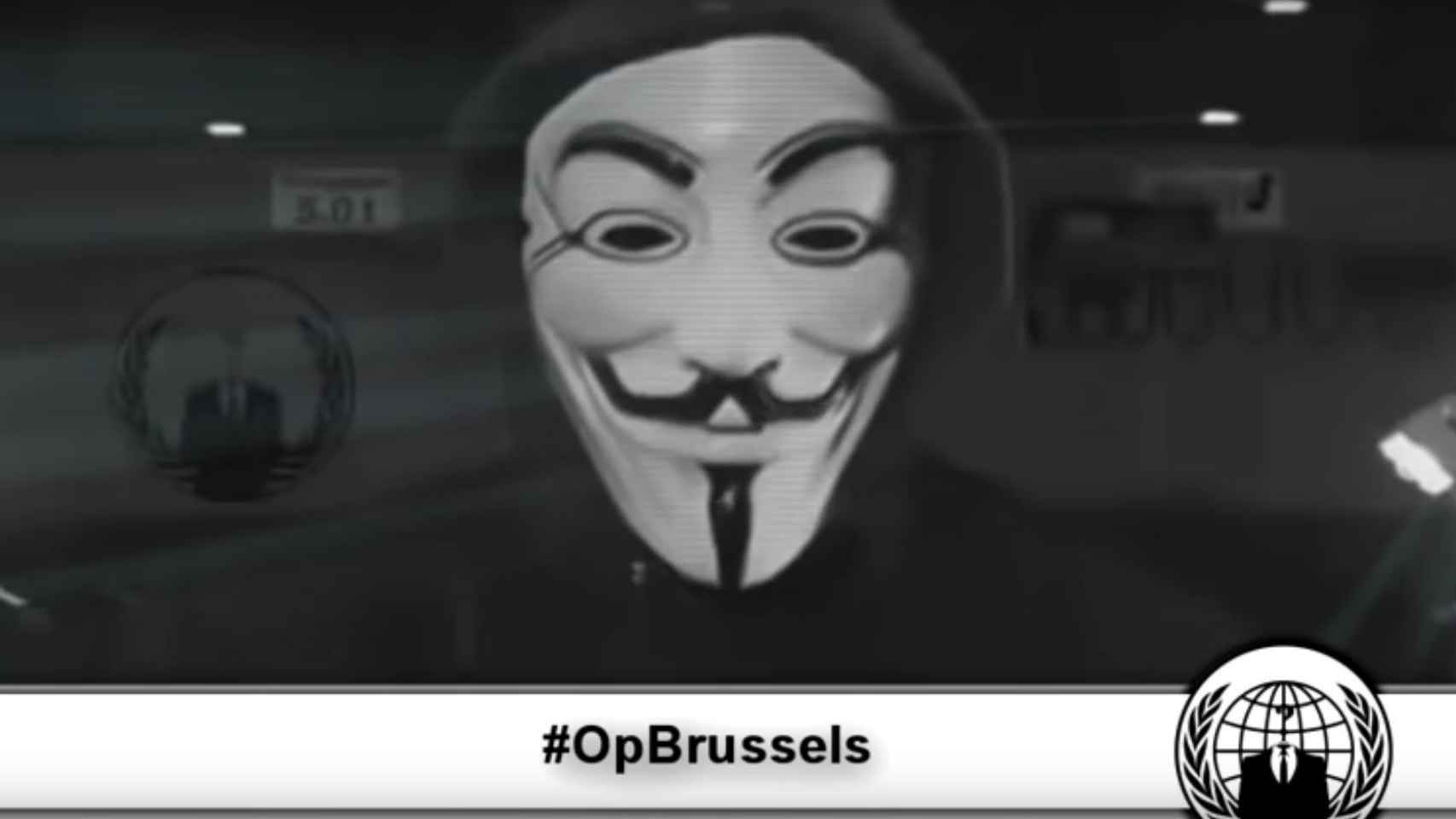 Captura del vídeo publicado por Anonymous.