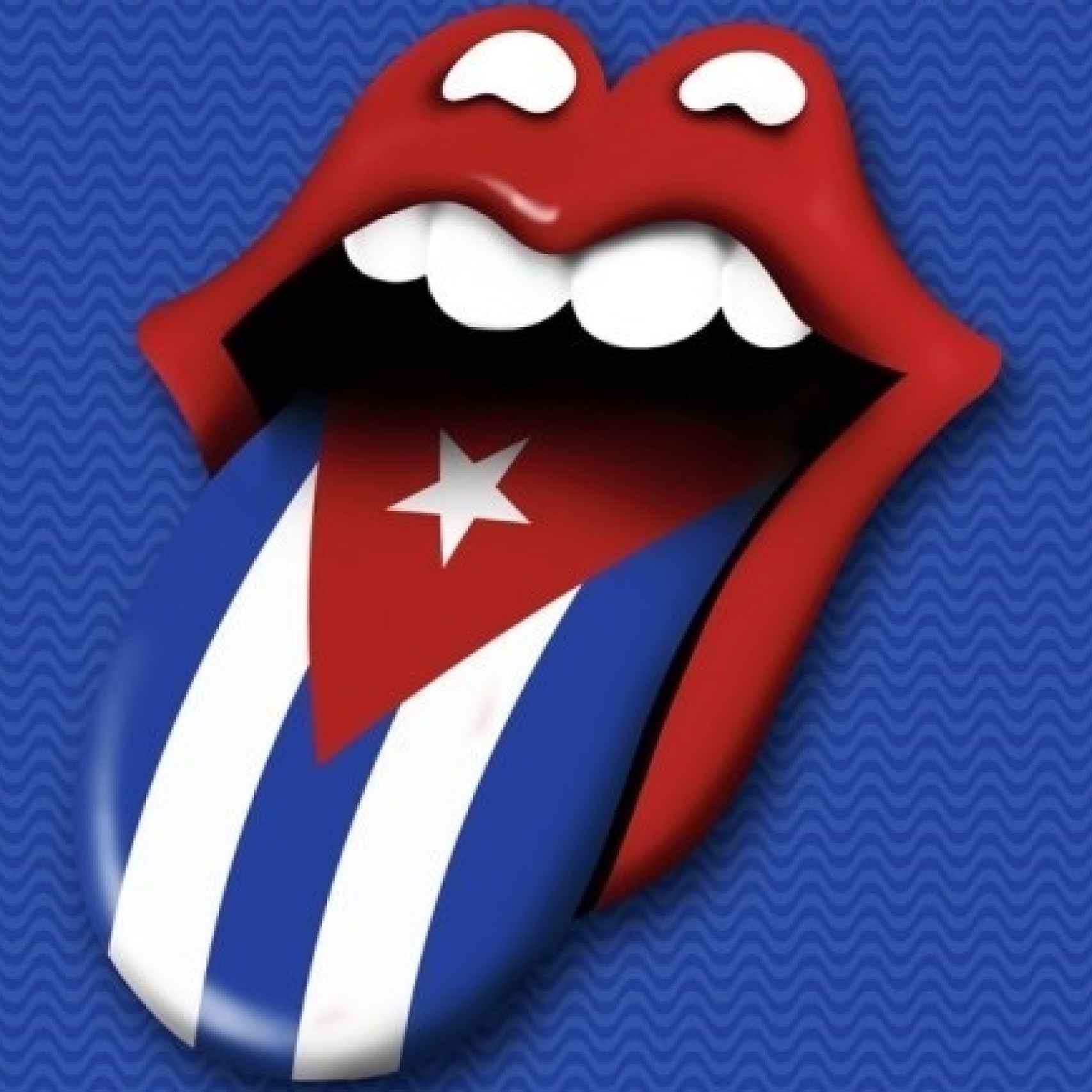Cartel de la gira de los Rolling Stones en Cuba.