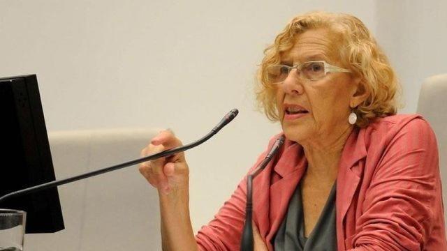 Manuela Carmena durante una comparecencia.