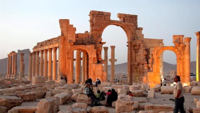 La ciudad histórica de Palmira, en el centro de Siria.