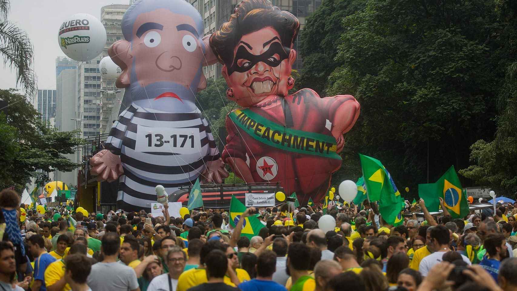 Manifestación contra Lula en Sao Paulo.