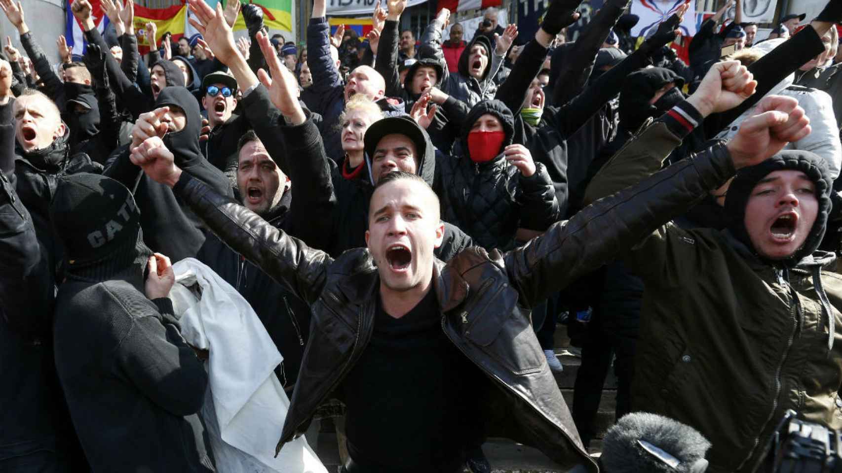 Radicales de ultraderecha en Bruselas, en una imagen de archivo.