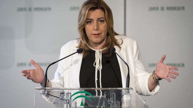 Susana Díaz, en un acto público este lunes.