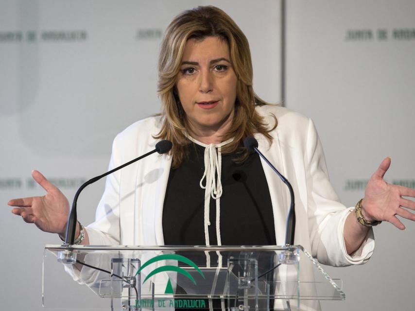 Susana Díaz, en un acto público este lunes.