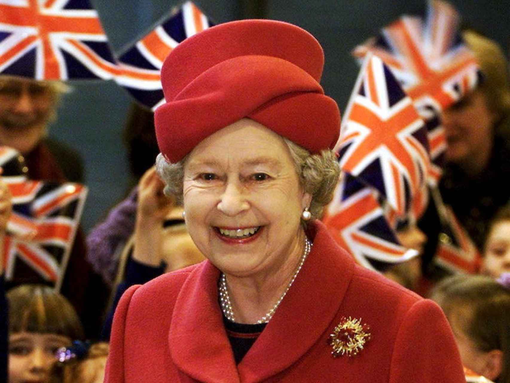 La reina Isabel II en un acto de estado.