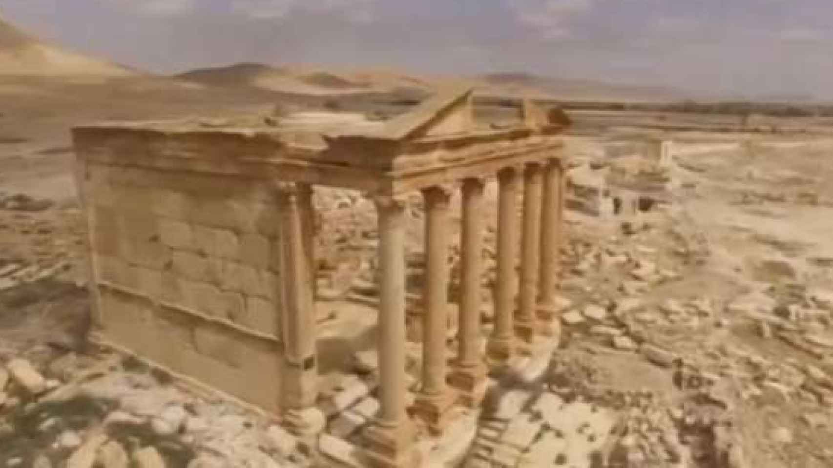 Lo que queda de Palmira tras el paso del Estado Islámico