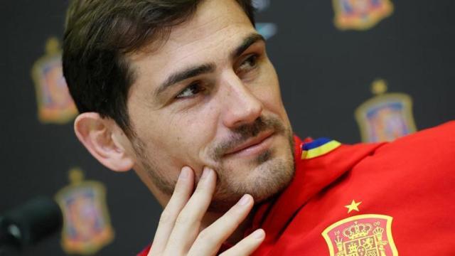 Iker Casillas, con la selección española.