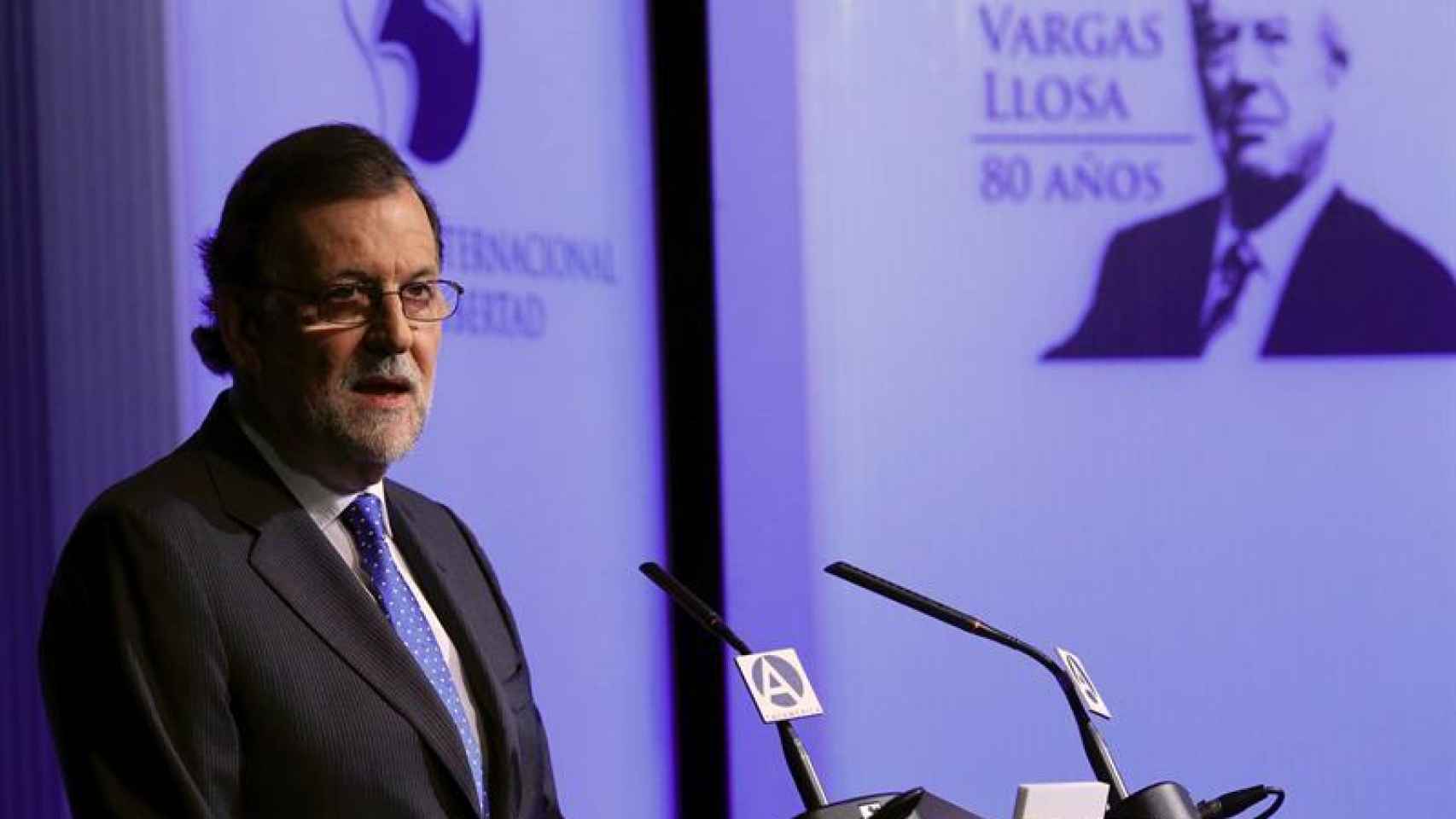 Rajoy, en el homenaje a Vargas Llosa.