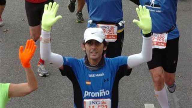 José María Álvarez-Pallete en la maratón de Nueva York