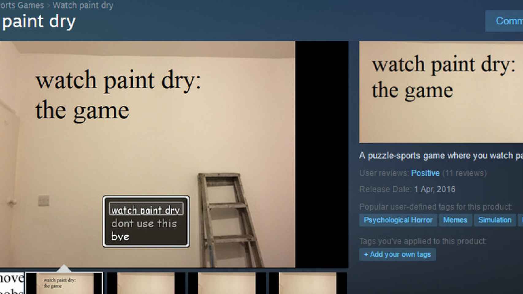 watch paint dry juego steam 1