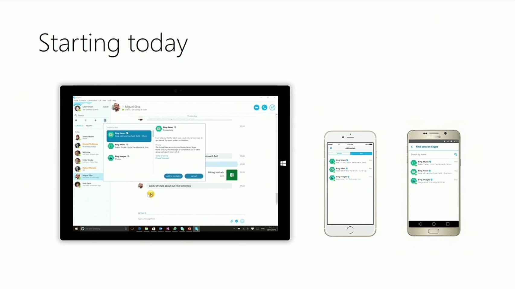 Skype evoluciona: integra Cortana y añade bots inteligentes