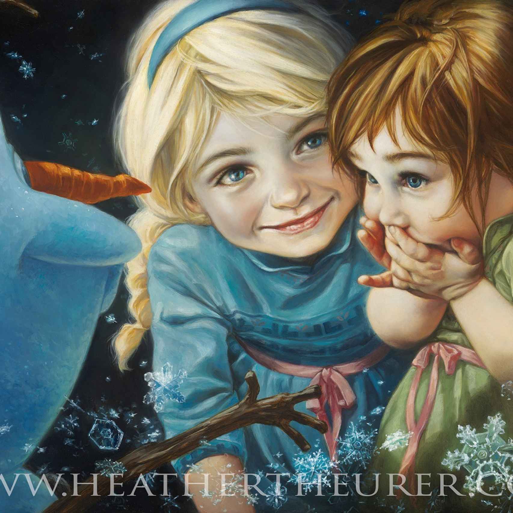Elsa, Anna y Olaf