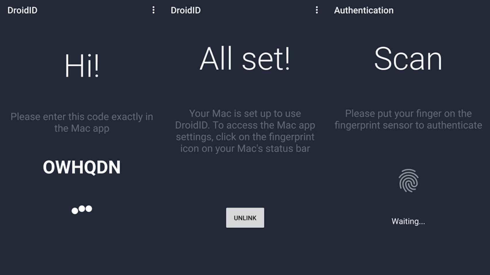 DroidID, desbloquea tu Mac con el lector de huellas de Android