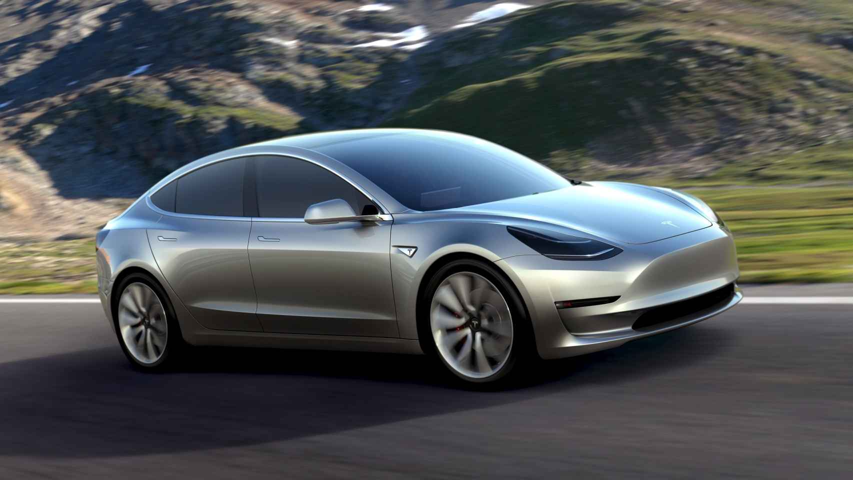 Imagen del último modelo de Tesla.
