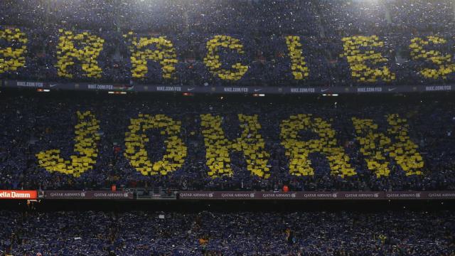 Mosaico en honor a Johan Cruyff.