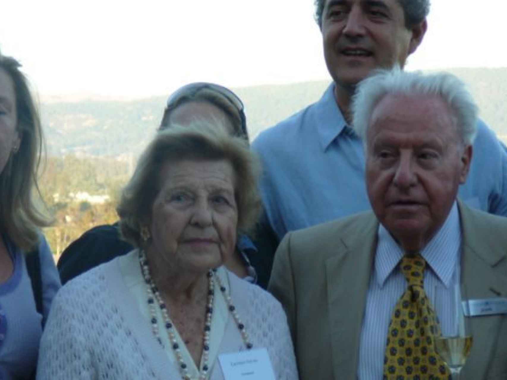 Carmen Ferrer con su hermano José Ferrer