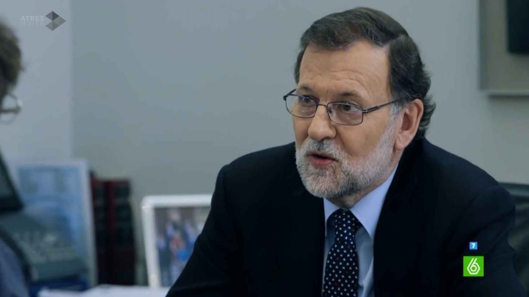 Mariano Rajoy, en un momento de su entrevista en Salvados.