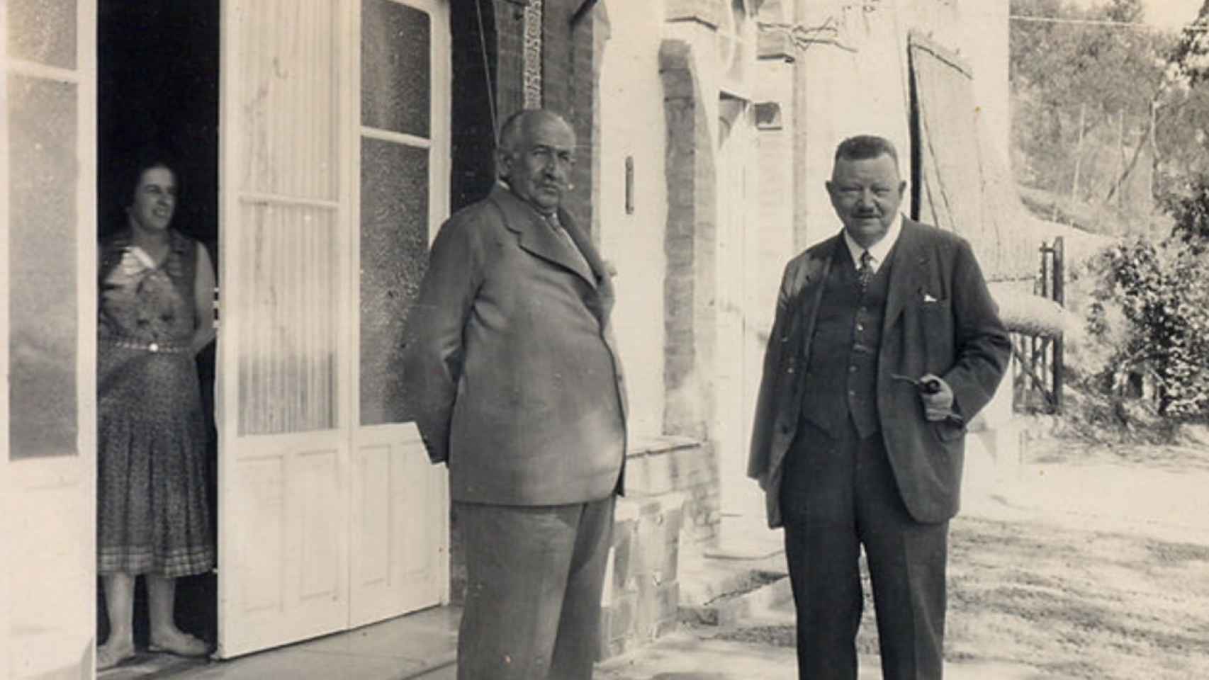 Otto Engelhardt, a la derecha en la foto.