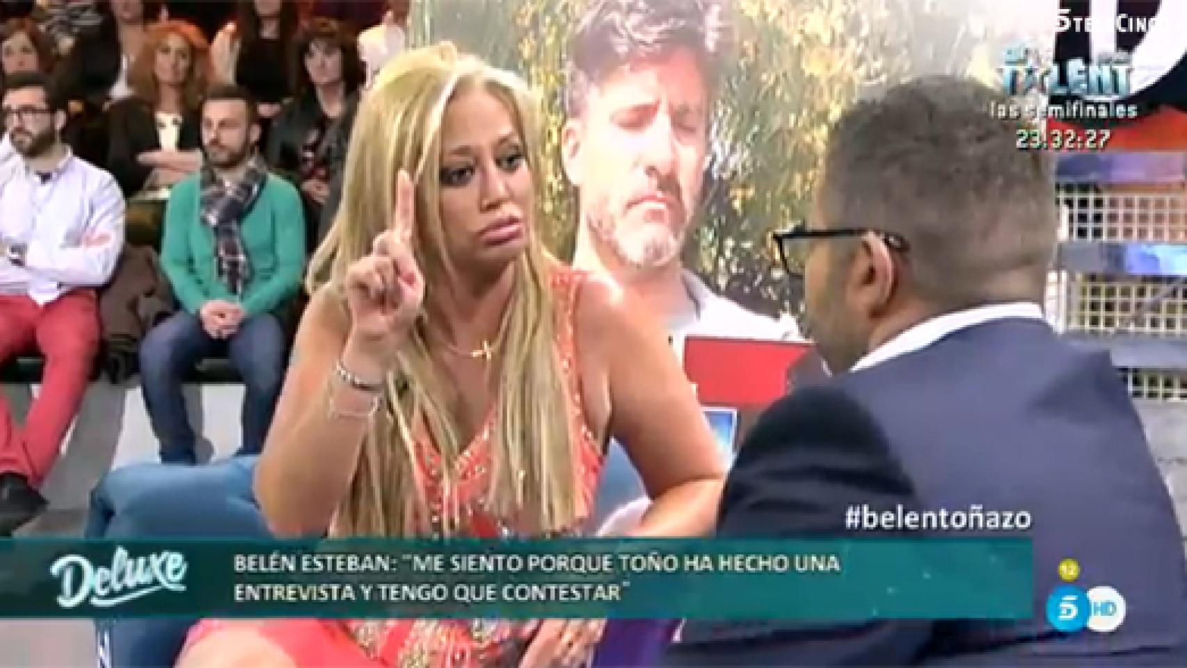 Belén Esteban aseguró en su programa que Sanchís falsificó su firma en varias ocasiones